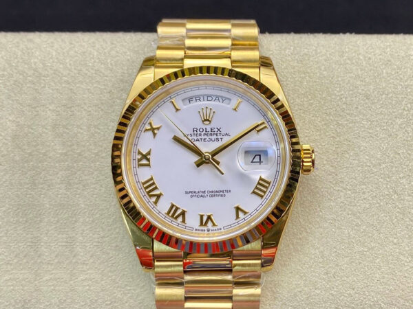 Rolex Day-Date M128238 EW Factory White Dial Roman Time Scale