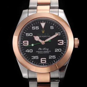 Rolex Air-King 116900 Rose Gold JF Factory Black Dial