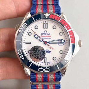 Omega Seamaster Diver 300M Co-Axial 41MM Commander 007 212.32.41.20.04.001 UR Factory White Dial