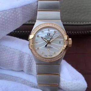 Omega Constellation Double Eagle Lady White Mother-Of-Pearl Dial 27MM 3S Factory