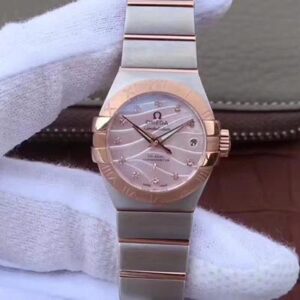 Omega Constellation Double Eagle Lady Pink Mother-Of-Pearl Dial 27MM 3S Factory