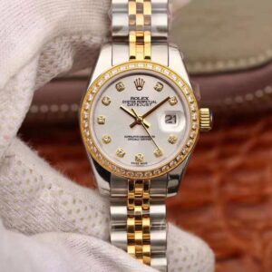 Rolex Lady Datejust 18K Yellow Gold 28MM Silver Dial