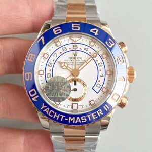 Rolex Yacht Master II 116681 JF Factory Rose Gold White Dial