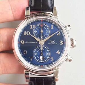 IWC Da Vinci Chronograph Edition Sport For Good Fundation IW393402 ZF Factory Blue Dial