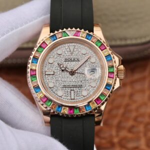 Rolex 116695 Silver Diamonds Dial | US Replica - 1:1 Top quality replica watches factory, super clone Swiss watches.