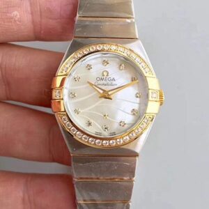 Omega Constellation Ladies 123.25.24.60.55.011 White Mother Of Pearl Dial