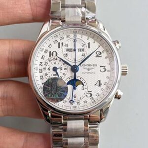 Longines Master Collection Moonphase Chronograph L2.673.4.78.6 JF Factory White Dial