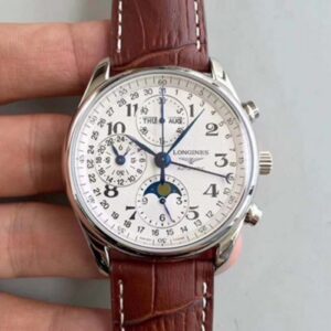 Longines Master Collection Moonphase Chronograph L2.673.4.78.3 JF Factory White Dial