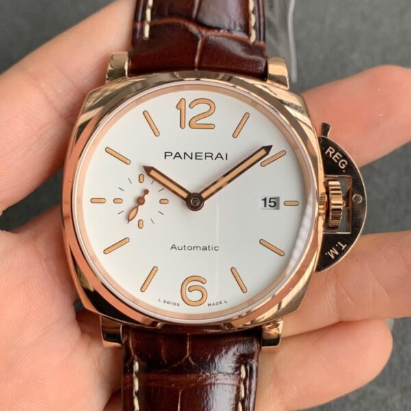 Panerai Luminor PAM01042 VS Factory Brown Strap Replica Watches - Luxury Replica