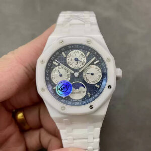 Audemars Piguet Royal Oak 26579CB.OO.1225CB.01 APS Factory V3 White Strap Replica Watches - Luxury Replica