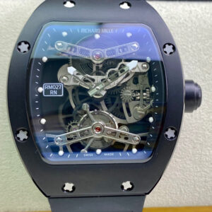 Richard Mille RM027 EUR Factory Black Strap Replica Watches - Luxury Replica