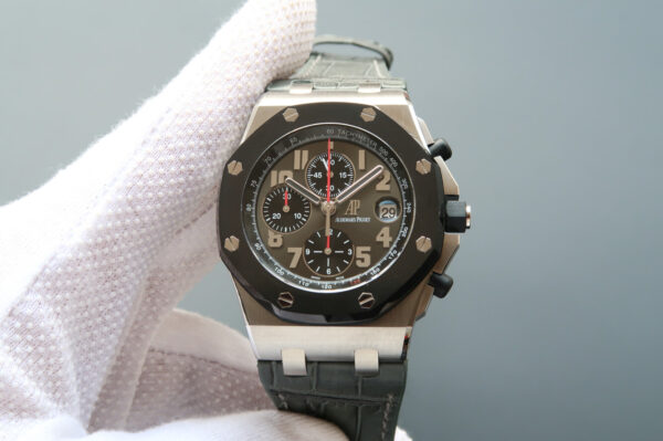 Audemars Piguet Royal Oak Offshore 26219IO.OO.D005CR.01 JF Factory Grey Bezel Replica Watches - Luxury Replica