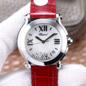 Chopard Happy Sport 278492-9001 YF Factory Red Strap Replica Watches - Luxury Replica