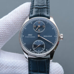 IWC Portugieser IW544401 YL Factory Blue Strap Replica Watches - Luxury Replica