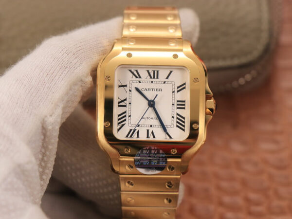 Cartier De Santos WSSA0010 BV Factory White Dial Replica Watches - Luxury Replica