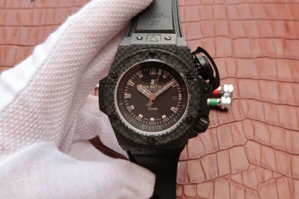 Hublot King Power Oceanographic 4000M 731.QX.1140.RX V6 Factory Black Strap Replica Watches - Luxury Replica