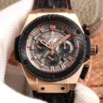 Hublot King Power 703.ZM.1123.NR.FMO10 V6 Factory Black Strap Replica Watches - Luxury Replica