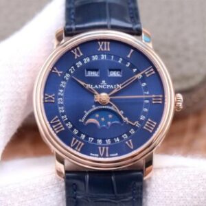 Blancpain Villeret 6654-3640-55 OM Factory Blue Strap Replica Watches - Luxury Replica