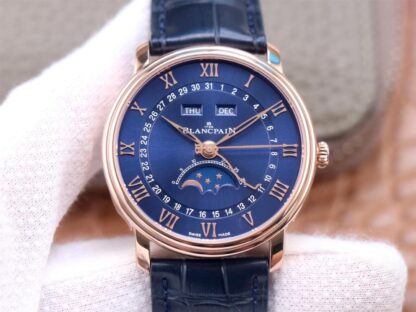 Blancpain Villeret 6654-3640-55 OM Factory Blue Strap Replica Watches - Luxury Replica
