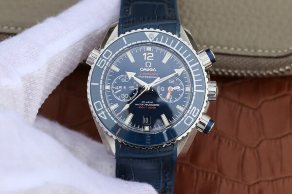 Omega Seamaster Ocean Planet 600M 215.33.46.51.03.001 OM Factory Blue Strap Replica Watches - Luxury Replica