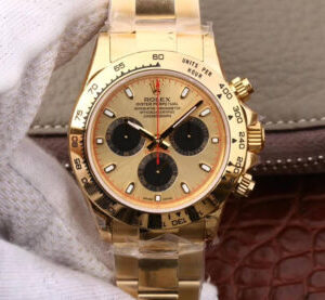 Rolex Daytona 116508 JH Factory Gold Bezel Replica Watches - Luxury Replica