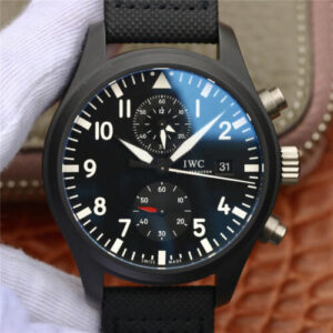 IWC Pilot TOP GUN IW389001 ZF Factory Black Strap Replica Watches - Luxury Replica