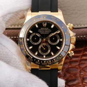 Rolex Daytona Cosmograph M116518ln-0043 JH Factory Black Strap Replica Watches - Luxury Replica