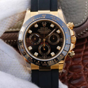 Rolex Daytona Cosmograph M116518ln-0046 JH Factory Black Strap Replica Watches - Luxury Replica