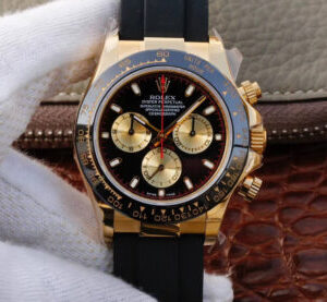 Rolex Daytona Cosmograph M116518ln-0047 JH Factory Black Strap Replica Watches - Luxury Replica