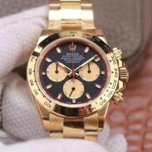 Rolex Daytona M116508-0009 Noob Factory Golden Bezel Replica Watches - Luxury Replica