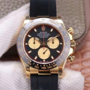 Rolex Daytona M116518LN-0047 Noob Factory Black Strap Replica Watches - Luxury Replica