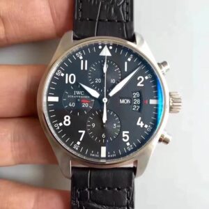 IWC Pilot IW37777 ZF Factory Black Strap Replica Watches - Luxury Replica