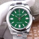 Rolex Oyster Perpetual M124300-0005 41MM EW Factory Green Dial Replica Watches - Luxury Replica