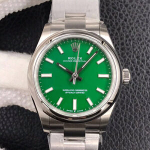 Rolex Oyster Perpetual M277200-0006 31MM EW Factory Green Dial Replica Watches - Luxury Replica