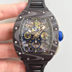 Richard Mille RM-011 KV Factory Rubber Strap Replica Watches - Luxury Replica