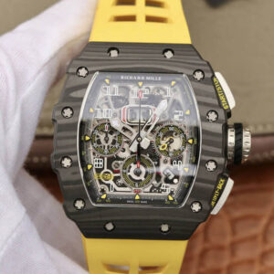 Richard Mille RM11-03 KV Factory Yellow Strap Replica Watches - Luxury Replica