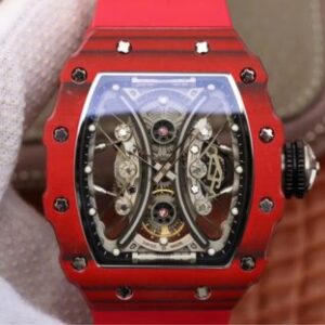 Richard Mille RM53-01 KV Factory Red Strap Replica Watches - Luxury Replica