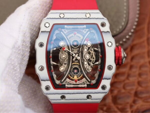 Richard Mille RM53-01 KV Factory Red Strap Replica Watches - Luxury Replica
