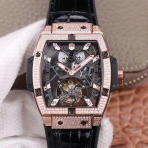 Hublot Masterpiece Tourbillon 906.OX.0123.VR.AES13 JB Factory Diamond-Set Bezel Replica Watches - Luxury Replica