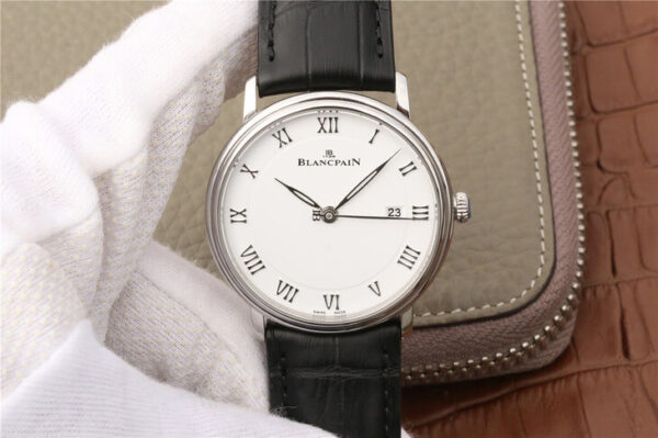 Blancpain Villeret 6651-1127-55B ZF Factory Stainless Steel Bezel Replica Watches - Luxury Replica