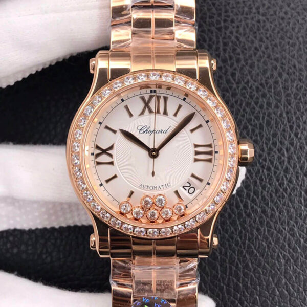 Chopard Happy Diamonds 274808-5004 YF Factory Diamond-Set Bezel Replica Watches - Luxury Replica
