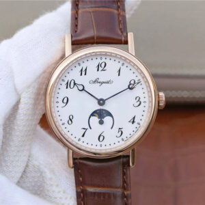 Breguet Classique Moonphase 9087BB TW Factory Brown Strap Replica Watches - Luxury Replica