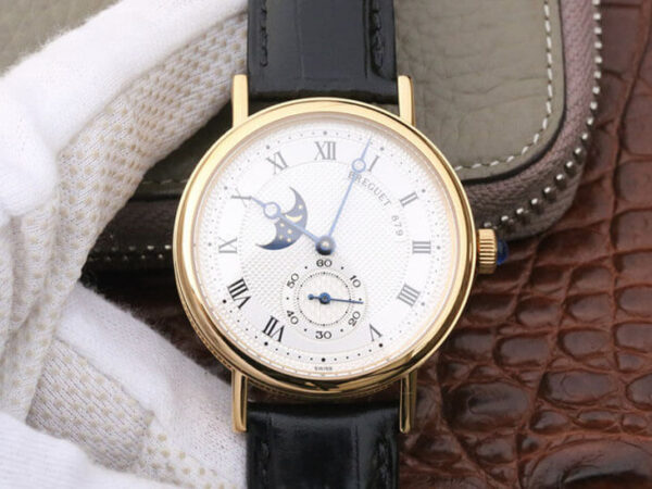 Breguet Classique Moonphase 4396 Black Strap Replica Watches - Luxury Replica