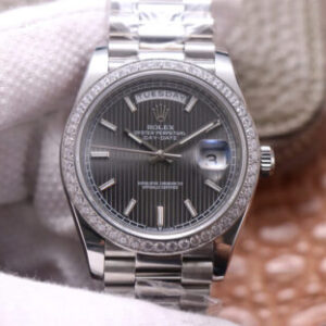 Rolex Day Date M228349RBR-0008 EW Factory Stainless Steel Strap Replica Watches - Luxury Replica