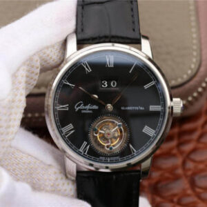 Glashutte Senator Tourbillon 1-94-03-04-04-04 R8 Factory Black Strap Replica Watches - Luxury Replica