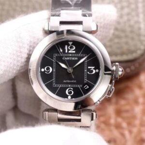Cartier Pasha W31076M7 V9 Factory Black Dial Replica Watches - Luxury Replica