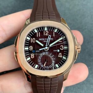 Patek Philippe Aquanaut 5164R-001 GR Factory Brown Strap Replica Watches - Luxury Replica