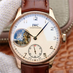 IWC Portuguese Tourbillon IW546302 ZF Factory Brown Strap Replica Watches - Luxury Replica