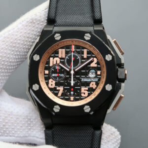 Audemars Piguet Royal Oak Offshore 26378IO.OO.A001KE.01 JF Factory Black Strap Replica Watches - Luxury Replica