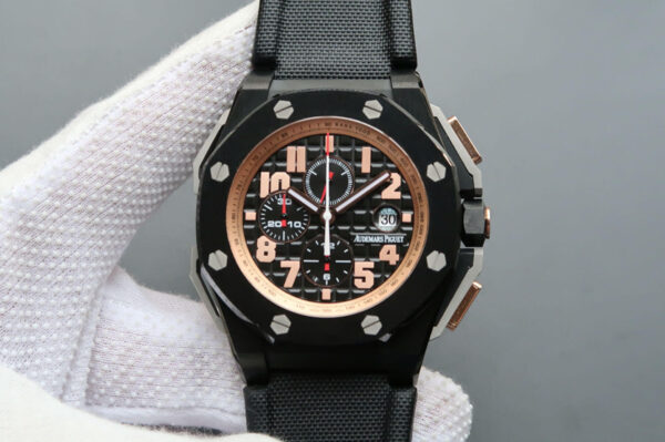 Audemars Piguet Royal Oak Offshore 26378IO.OO.A001KE.01 JF Factory Black Strap Replica Watches - Luxury Replica